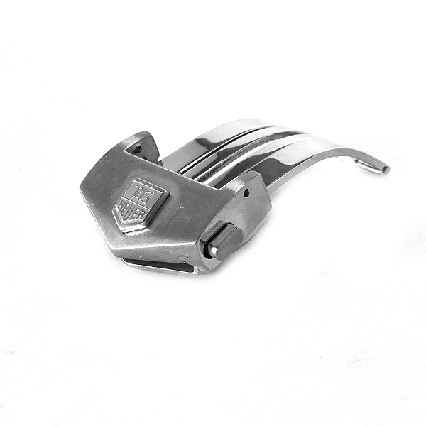 Fecho Deployant Prata Compativel Pulseira Tag Heuer Diversos Tamanhos 24mm / 22mm / 20mm