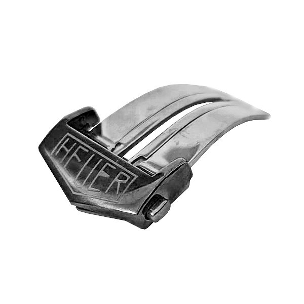 Fecho Deployant (Nome Heuer) Preto Compativel Pulseira Tag Heuer Diversos Tamanhos 24mm / 22mm / 20mm