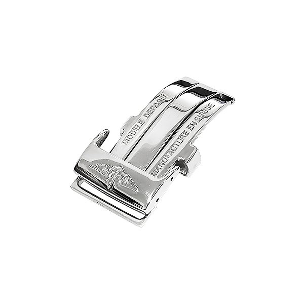 Fecho Deployant Prata Compativel Pulseira Breitling Diversos Tamanhos 22mm / 20mm / 18mm