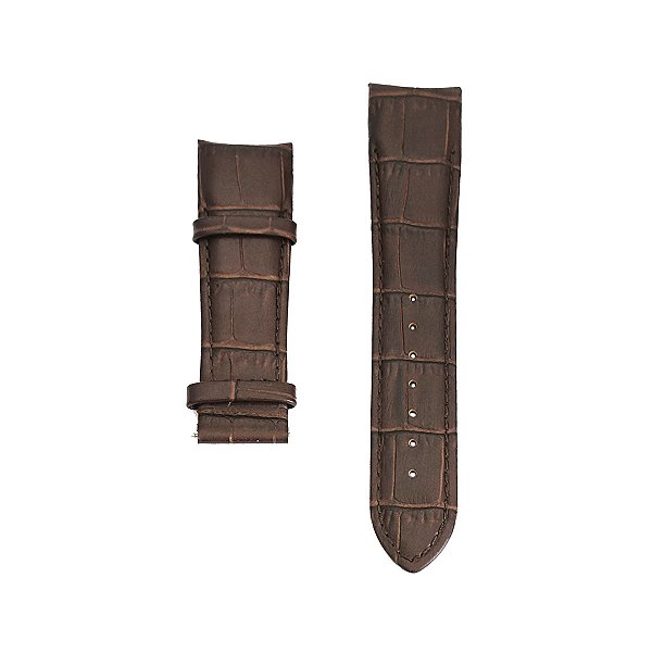 Pulseira para Relógio Compatível com Tissot Couturier/ Seastar/ Prc em Couro Encaixe Curvado 23mm
