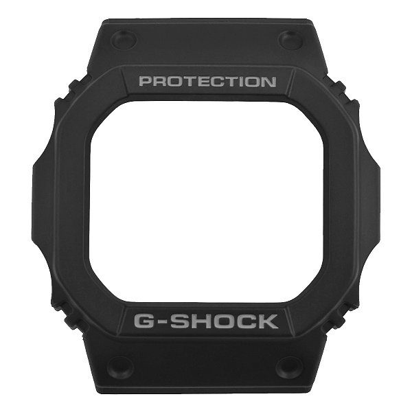 Bezel para Relógio Compatível com Casio G-Shock Series DW5600 Borracha Preto Bumper Capa Protetora