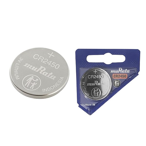 Bateria de Lítio Cr2450 3v Murata 1 Unidade Alta Capacidade