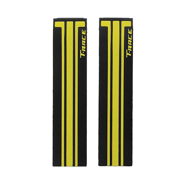 Pulseira para Relógio Compatível com Tissot GP T-Race T048/ T027 Silicone Preto/ Amarelo Com encaixe de 21mm