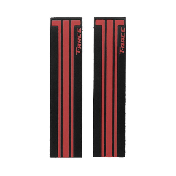 Pulseira para Relógio Compatível com Tissot GP T-Race T048/ T027 Silicone Preto/ Vermelho Com encaixe de 21mm