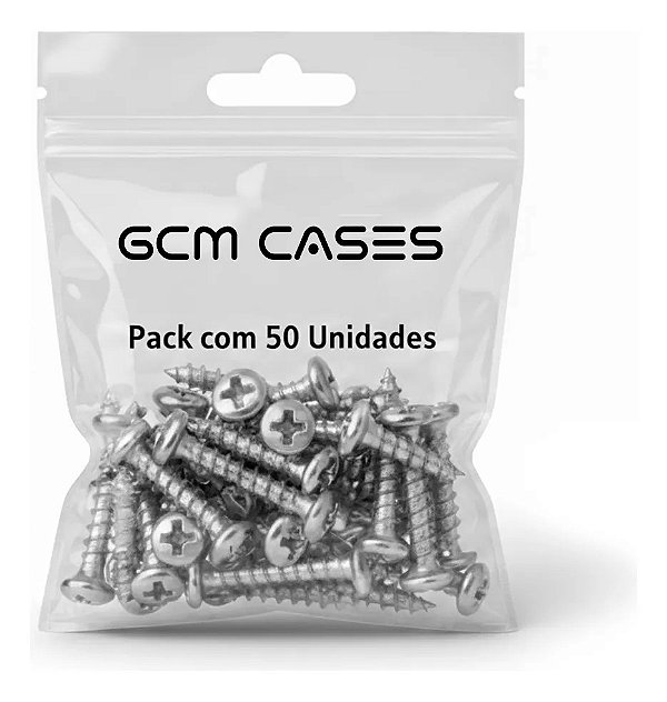 Kit 50 Parafuso P/ Capa Bezel G-shock Ga-100/ga-110 Aço Inox