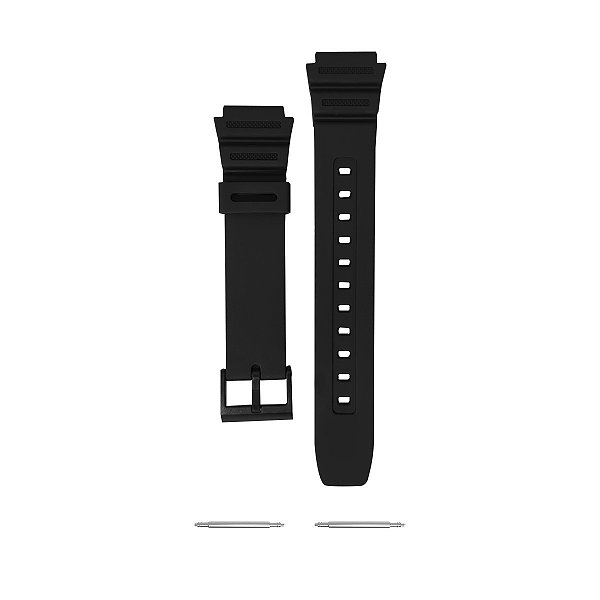 Pulseira Silicone para Relógio Casio AE1200wh 18mm Preto