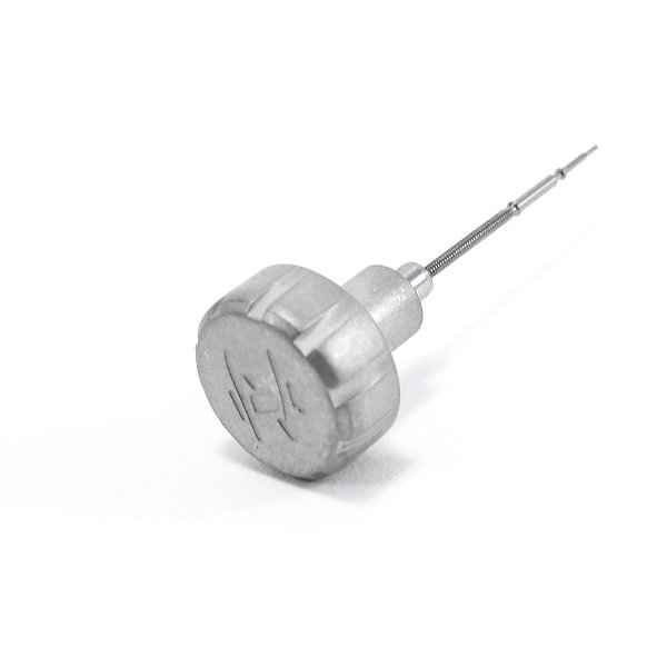 Coroa e Tige para Relógio Compatível com Invicta Bolt Zeus Prata Fosco