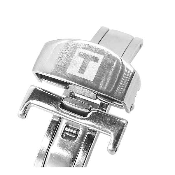 Fecho Deployant Para Pulseira de Relógio Tissot Prata 20mm