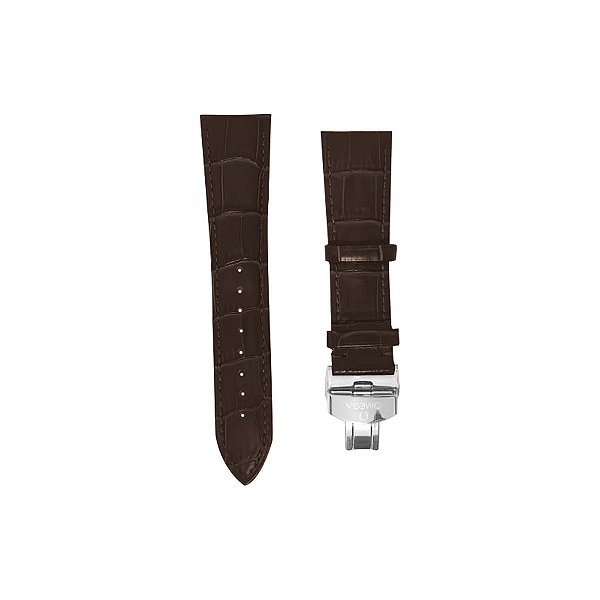 Pulseira Couro para Relógio Omega 24 mm Com Fecho Deployant