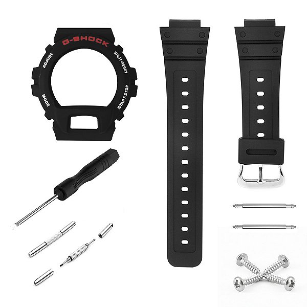 Kit Full Para G-shock DW-6900 Pulseira Bezel Chave Parafuso