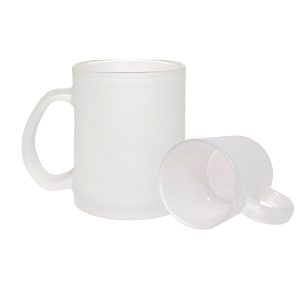 Caneca Vidro Jateado 325ml