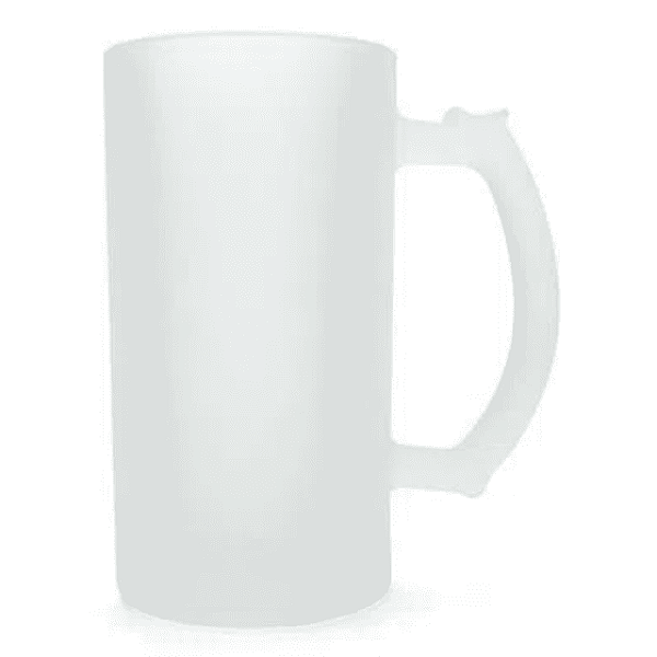 Caneca Chopp Vidro Jateado