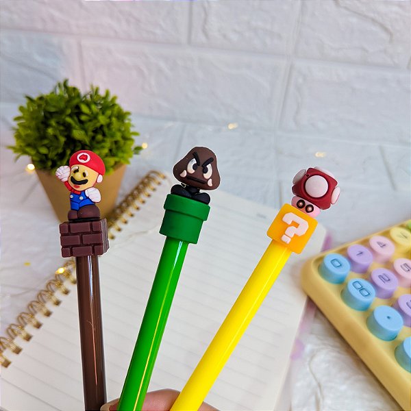 Kit Canetas Super Mario Bros