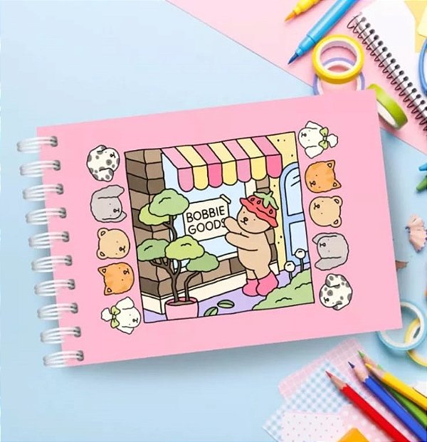 Livro Caderno de Colorir Bobbie Goods