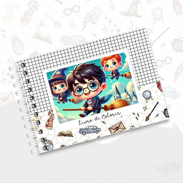 Livro Caderno de Colorir Harry Potter
