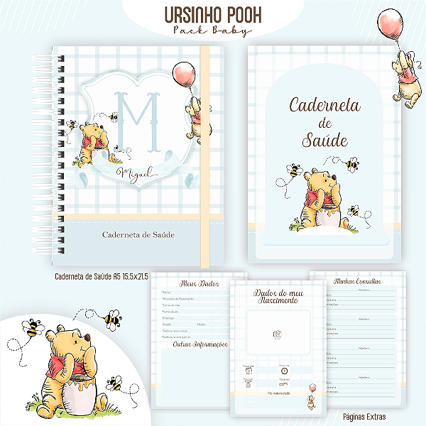 Caderneta da Saúde | Ursinho Pooh