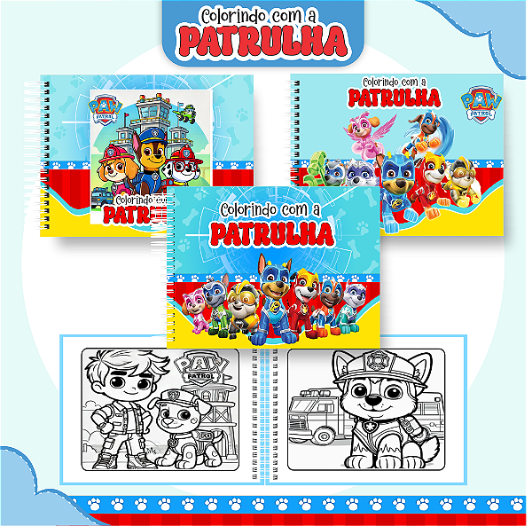 Livro Caderno de Colorir | Patrulha Canina