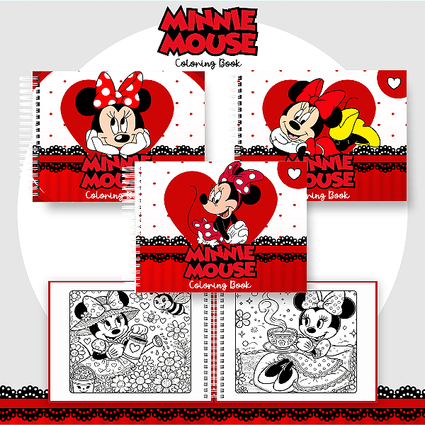 Livro Caderno de Colorir | Minnie Mouse