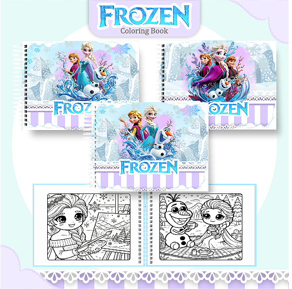 Livro Caderno de Colorir | Frozen