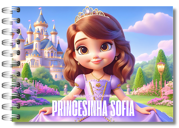 Livro Caderno de Colorir | Princesinha Sofia