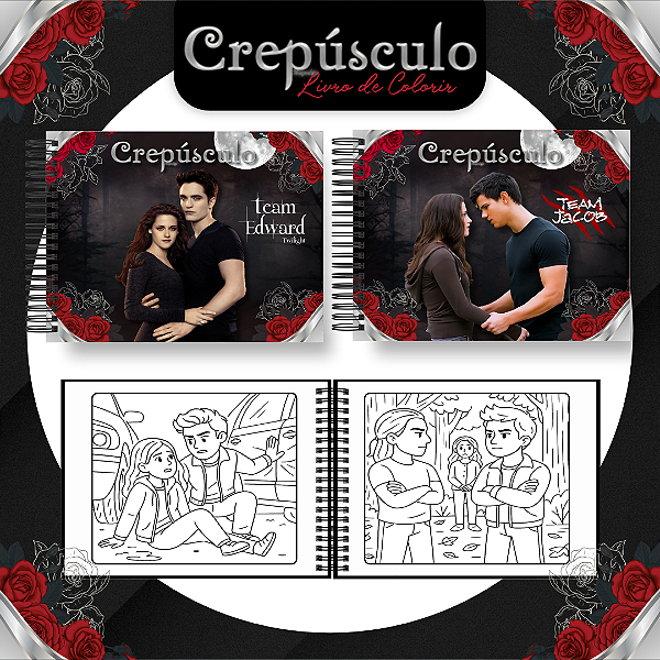 Livro Caderno de Colorir | Crepúsculo