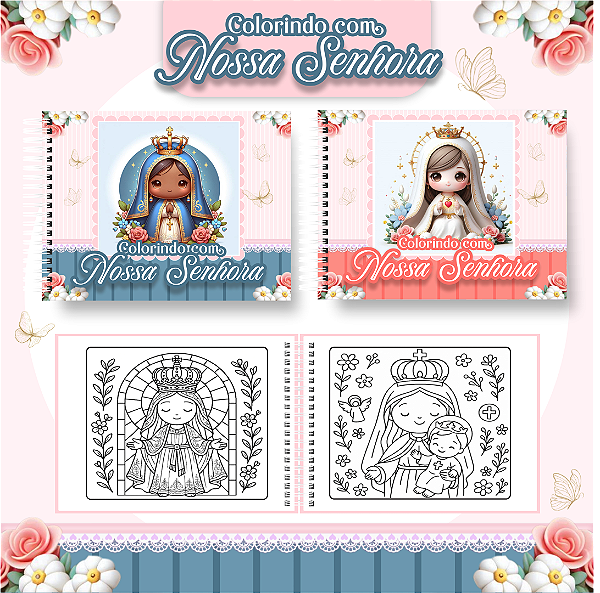 Livro Caderno de Colorir | Nossa Senhora Aparecida
