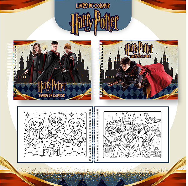 Livro Caderno de Colorir | Harry Potter 2.0