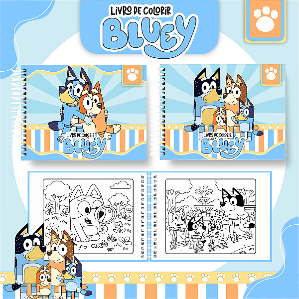 Livro Caderno de Colorir | Bluey