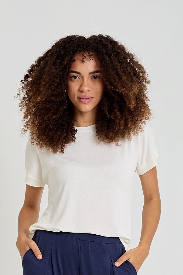 Blusa manga curta Off