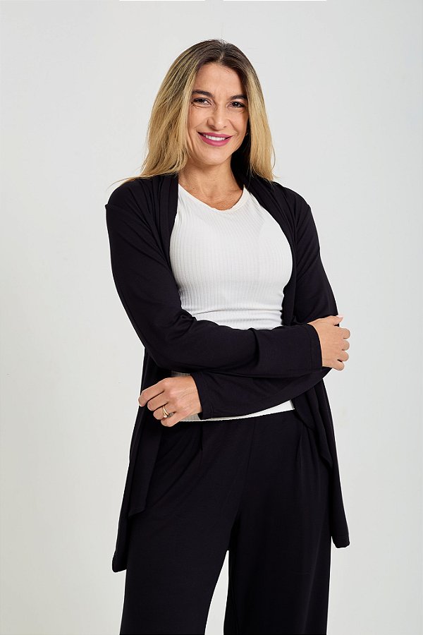 Cardigan Preto