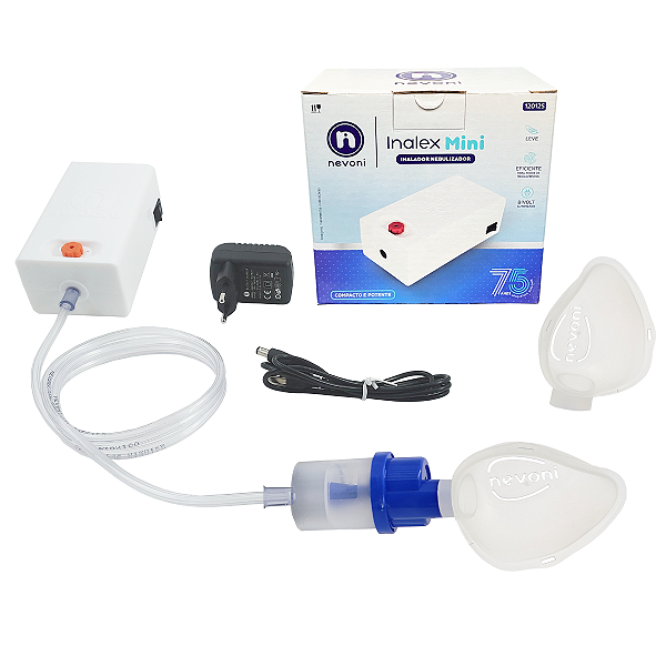 Inalador e Nebulizador Inalex - Nevoni Bivolt Automático