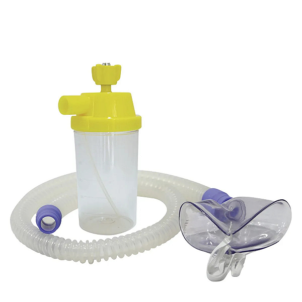 Conjunto Nebulização Silicone Adulto de Ar Comprimido 1200mm - Protec