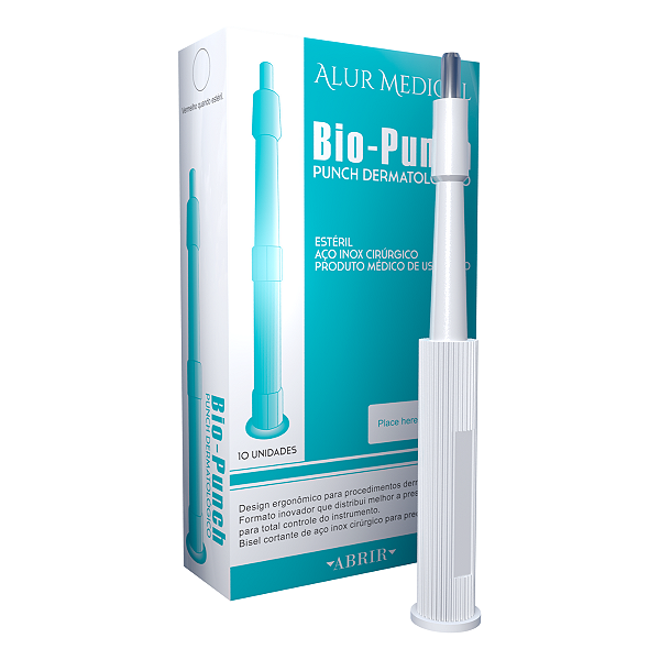 Bio-Punch Dermatológico Para Biópsia - Caixa com 10 Unidades