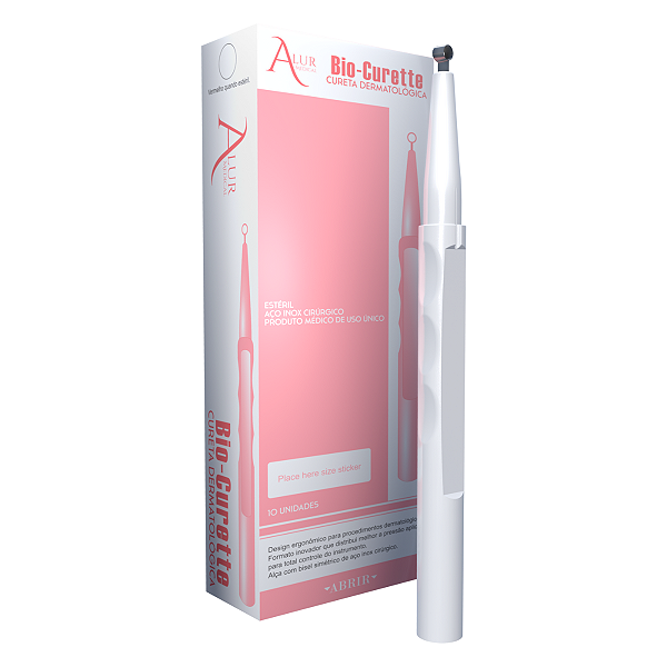 Bio-Curette - Cureta Dermatológica Para Biopsia - Caixa com 10 Unidades