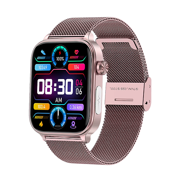 Relógio Inteligente Feminino Para Saúde - ECG, Ciclo Mestrual, Oxigênio no Sangue