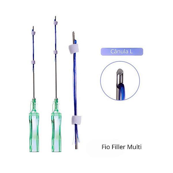 Fios de PDO Multi Filler 21g 38mm 60mm - Bioestimulação/Volume Pack com 5 Unidades