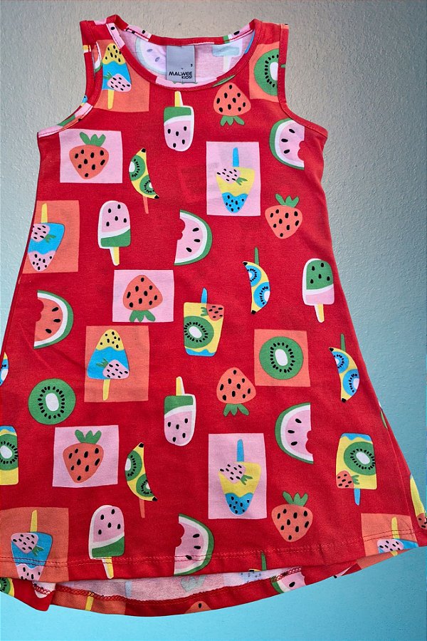Vestido Infantil Estampado Malwee
