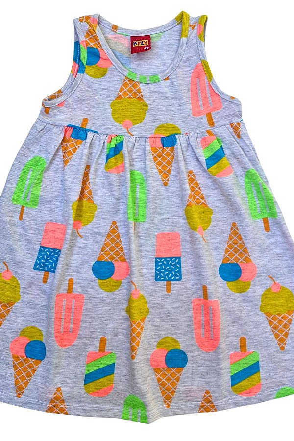Vestido Infantil Menina Ice Cream
