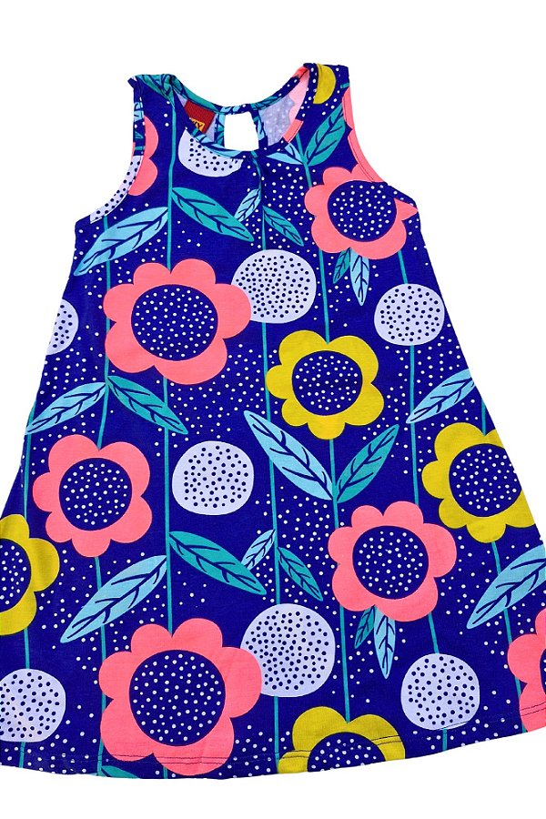 Vestido Kyly Infantil Menina Estampado