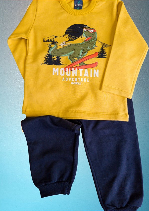 CONJUNTO REIREX MENINO INFANTIL INVERNO DINOSSAURO