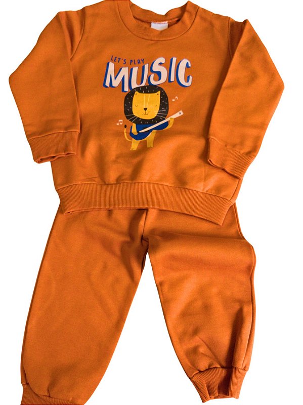 Conjunto Moletom Menino Malwee Leão