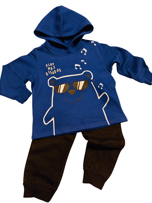 Conjunto de Moletom Play nas Risadas Malwee