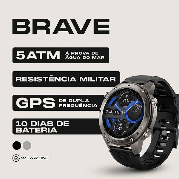 BRAVE  GPS  5ATM Aprova de água do mar  Resistência IP69k