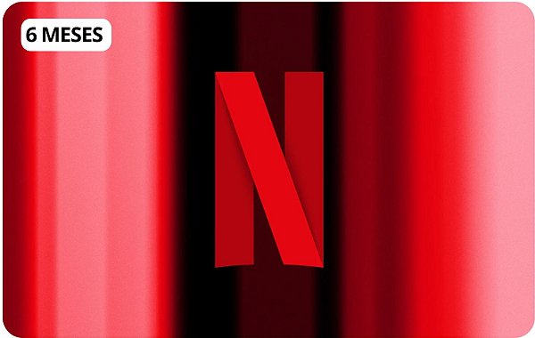 Cartão Netflix Digital Pré-Pago 6 Meses