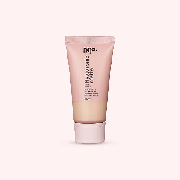 BASE LÍQUIDA HYALURONIC MATTE COR 0,5 - NINA MAKEUP