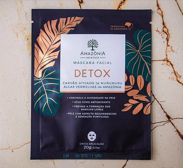 MÁSCARA FACIAL DETOX - AMAZÔNIA NEW FACE COSMETICS