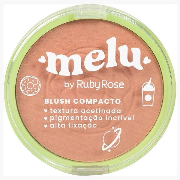 BLUSH COMPACTO MELU COR CAKE - RUBY ROSE