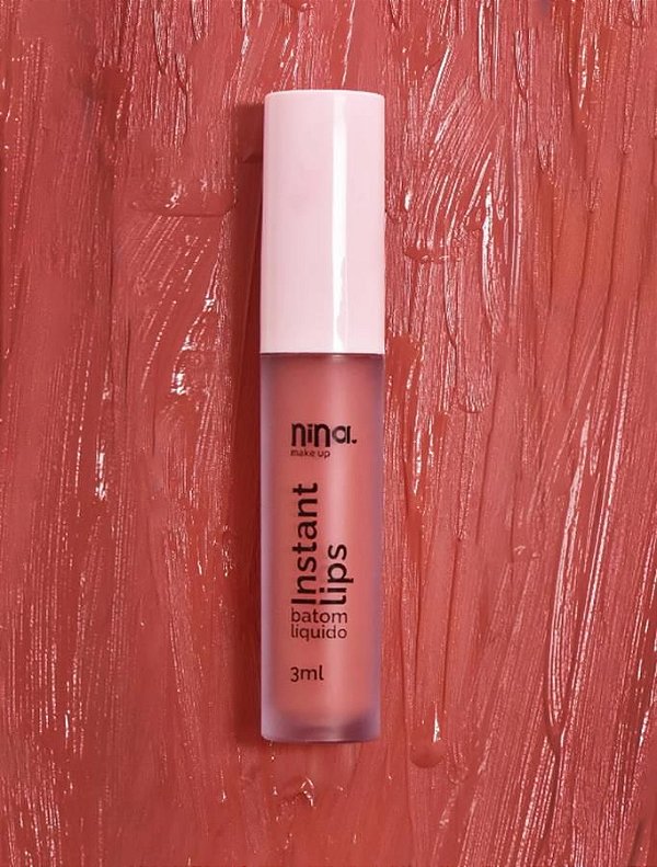 BATOM LÍQUIDO MATTE INSTANT LIPS COR ESSÊNCIA - NINA MAKEUP
