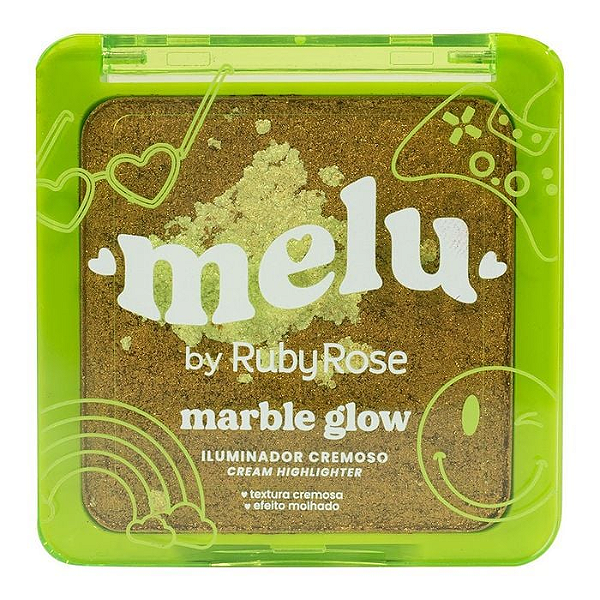 ILUMINADOR CREMOSO MARBLE GLOW BGOLDEN HOUR MELU - RUBY ROSE