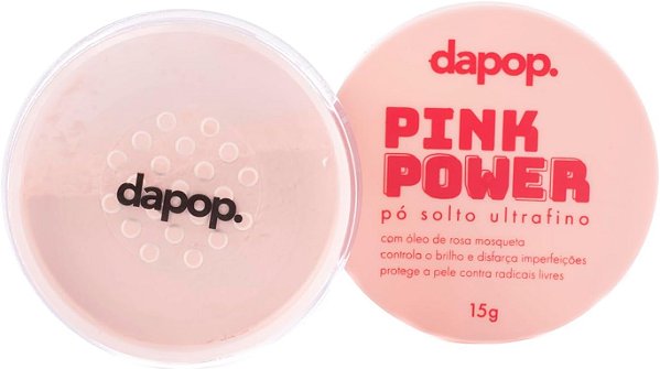 PÓ SOLTO ULTRAFINO PINK POWER ROSA MOSQUETA - DAPOP
